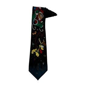 Paws Addiction Garfield Odie Christmas Santa’s Sleigh Vintage Necktie